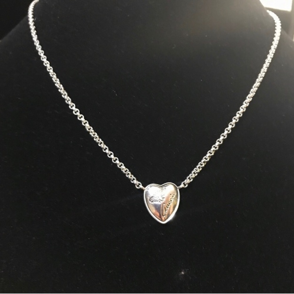 Preowned GUCCI Sterling Silver Flora  Necklace